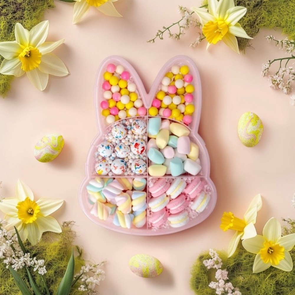 CWC Easter Bunny Snackle Plastic Storage Container - Picture 2 of 7